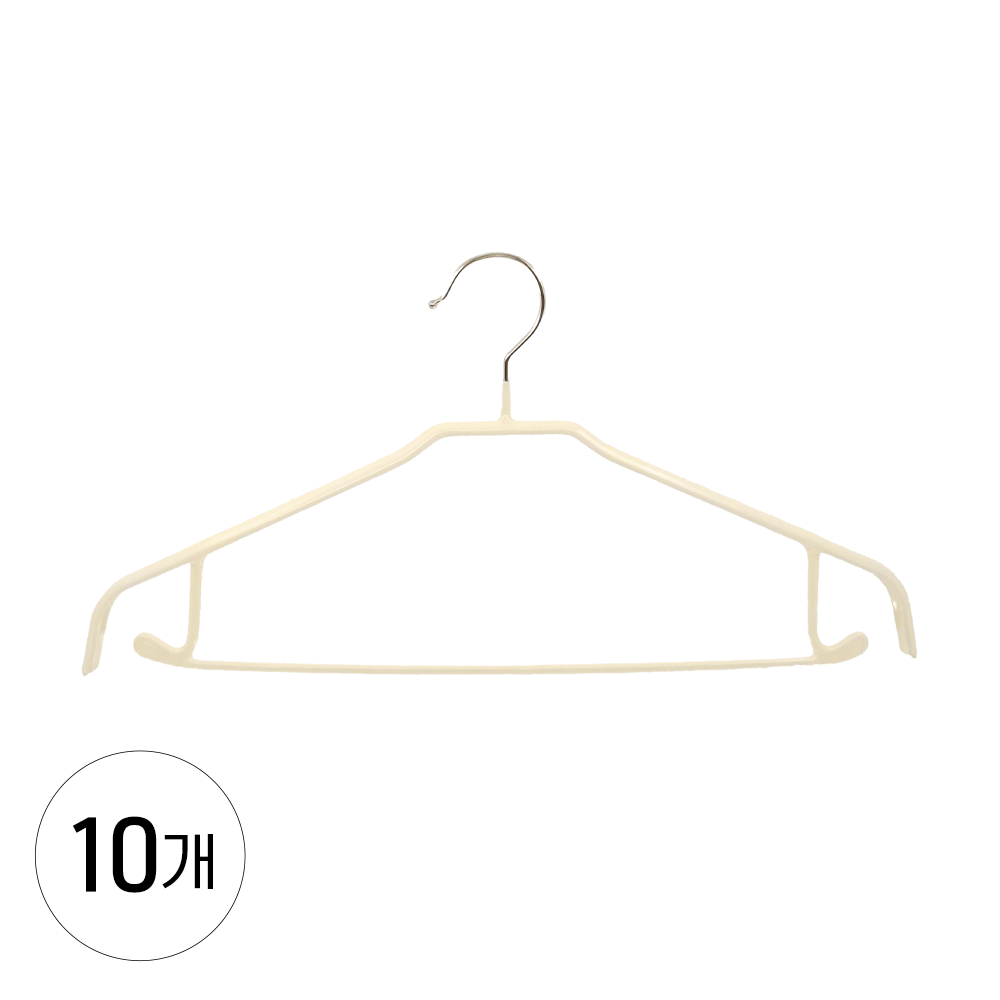 에이비박스 논슬립 어깨뿔방지 셔츠 옷걸이 멀티 (25+5 행사중) 블랙(긴고리), 10개