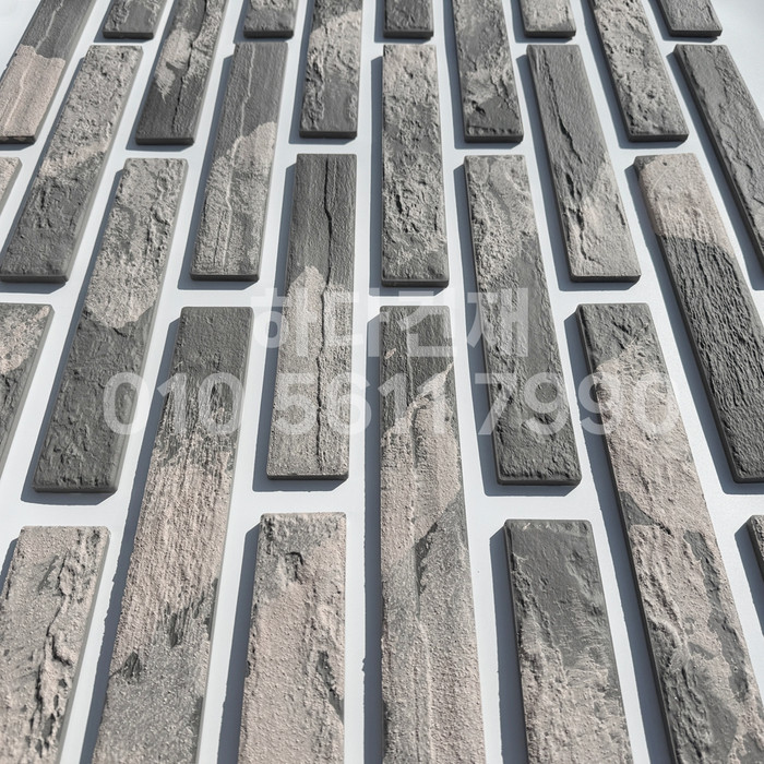 세라믹 고벽돌타일 300x50x9.2T 빈티지그레이 / 하다건재 세라믹타일