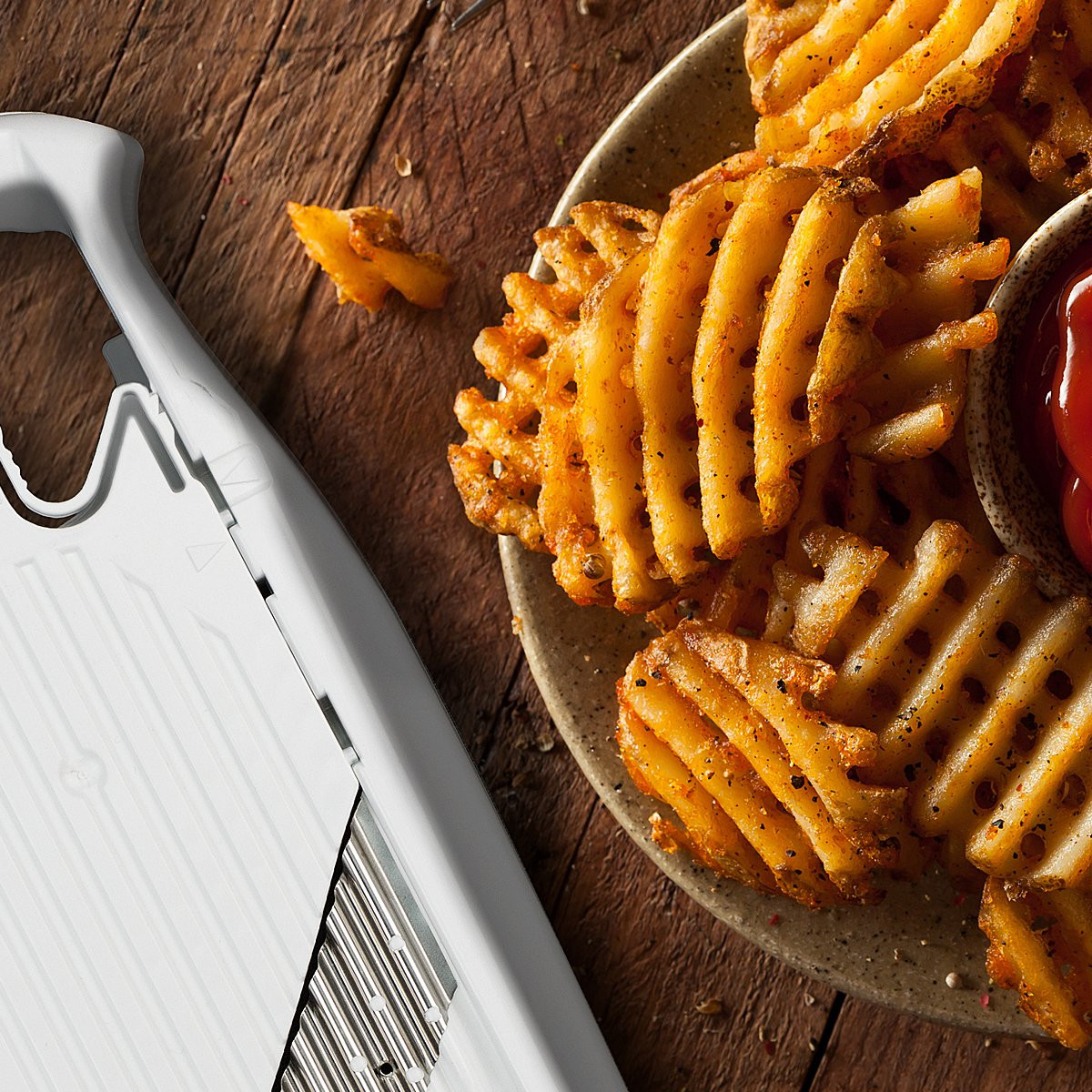 [베르너] 와플 채칼 그레이터 슬라이서 와플메이커 피클 벌집형 감자 고구마 튀김 슬라이스