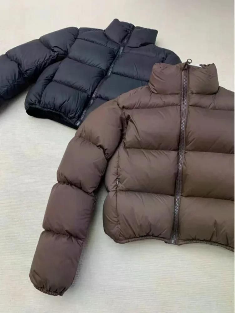 2024 fw 숏패딩 스타일 다운 코튼 여성 루즈핏 맞는 두꺼운 몸집이 아웃웨어 블랙 M - 상세 이미지 5
