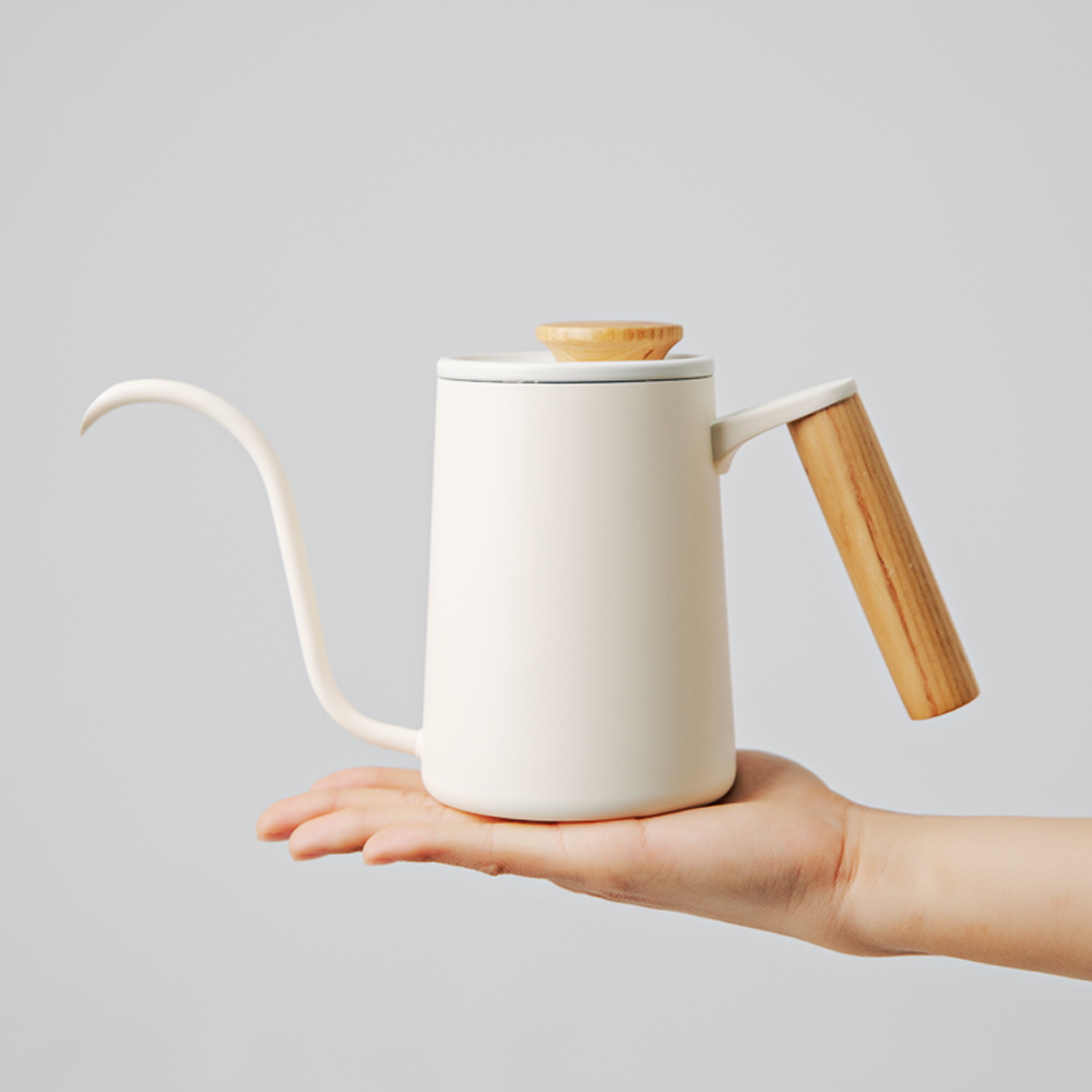 칼딘 커피 핸드드립주전자 브루오 드립포트 600ml, 아이보리 - 상세 이미지 5