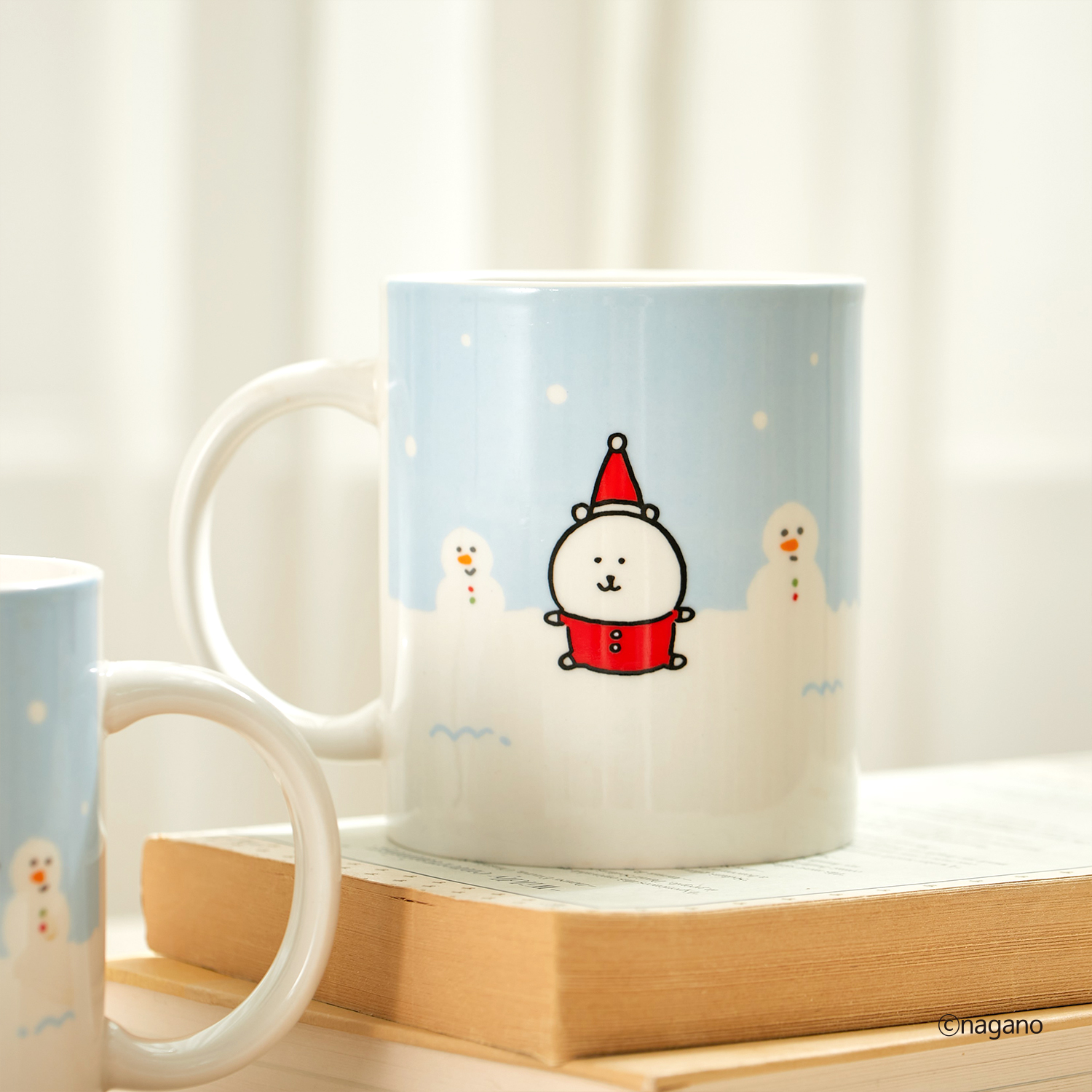 담곰이 윈터 머그 컵 산타 농담곰 크리스마스 선물 캐릭터 머그컵 식기 나가노 겨울 굿즈 - 상세 이미지 5