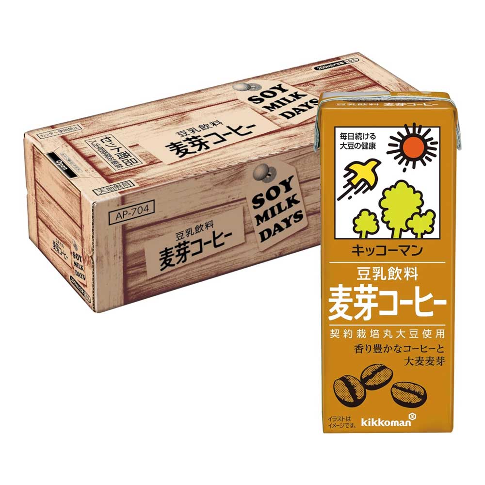 기꼬만 두유 맥아 커피 200ml 30개세트 일본 두유