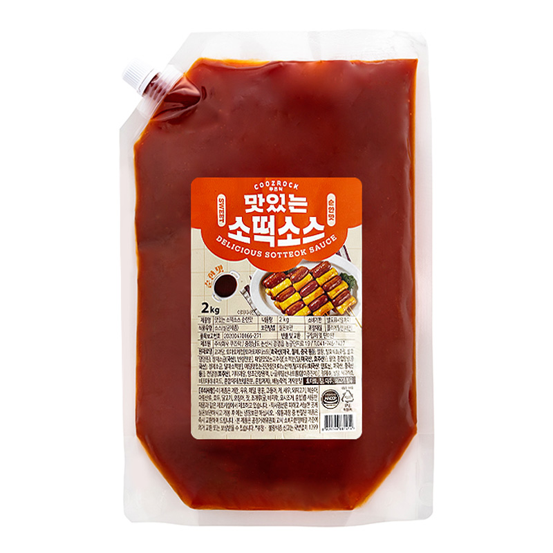 쿠즈락 맛있는 소떡소스 순한맛 2kg : 푸드뱅크주식회사