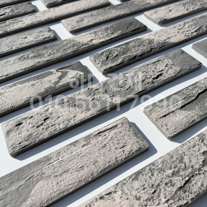 세라믹 고벽돌타일 300x50x9.2T 빈티지그레이 / 하다건재 세라믹타일