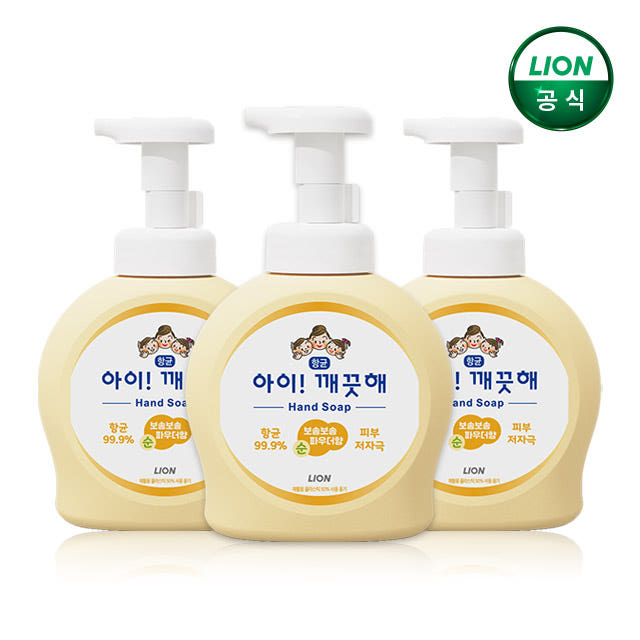 아이깨끗해 핸드워시 순 490ml 3개 가격 비교 라이온코리아 브랜드스토어 아이깨끗해 핸드워시 순 490ml 3개