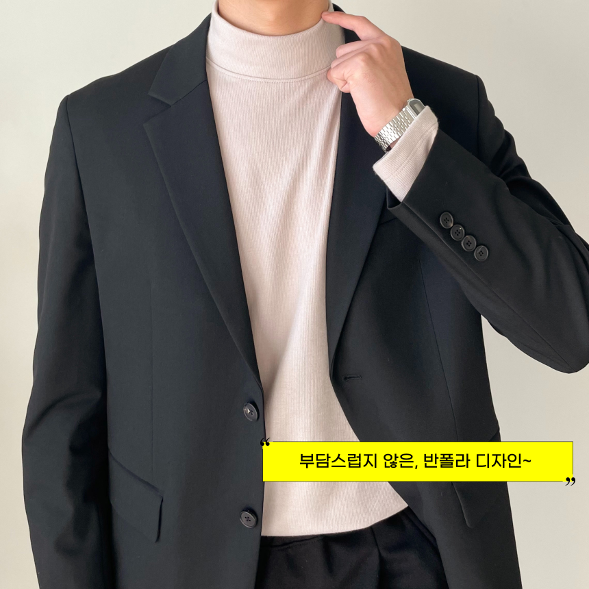 1+1 남자목폴라티 남성반목티 - 상세 이미지 3