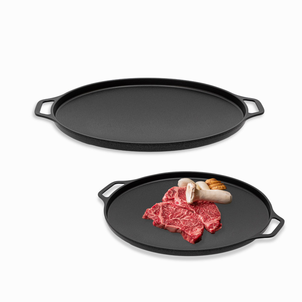 에코스타 넘침방지 캠핑 바베큐 IH 인덕션 그리들팬 30cm