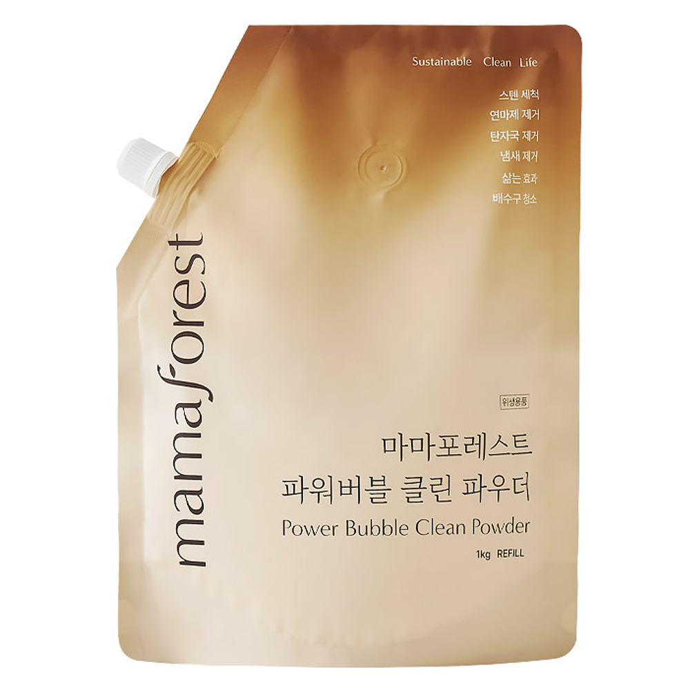 마마포레스트 파워버블 클린 파우더 세정제 리필 1kg 1개 : 참조은소리