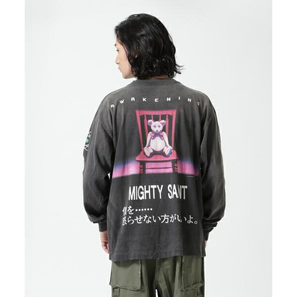 세인트 미카엘 SAINT MICHAEL X PLUTO LS TEE 긴팔 티셔츠 블랙 - 상세 이미지 4