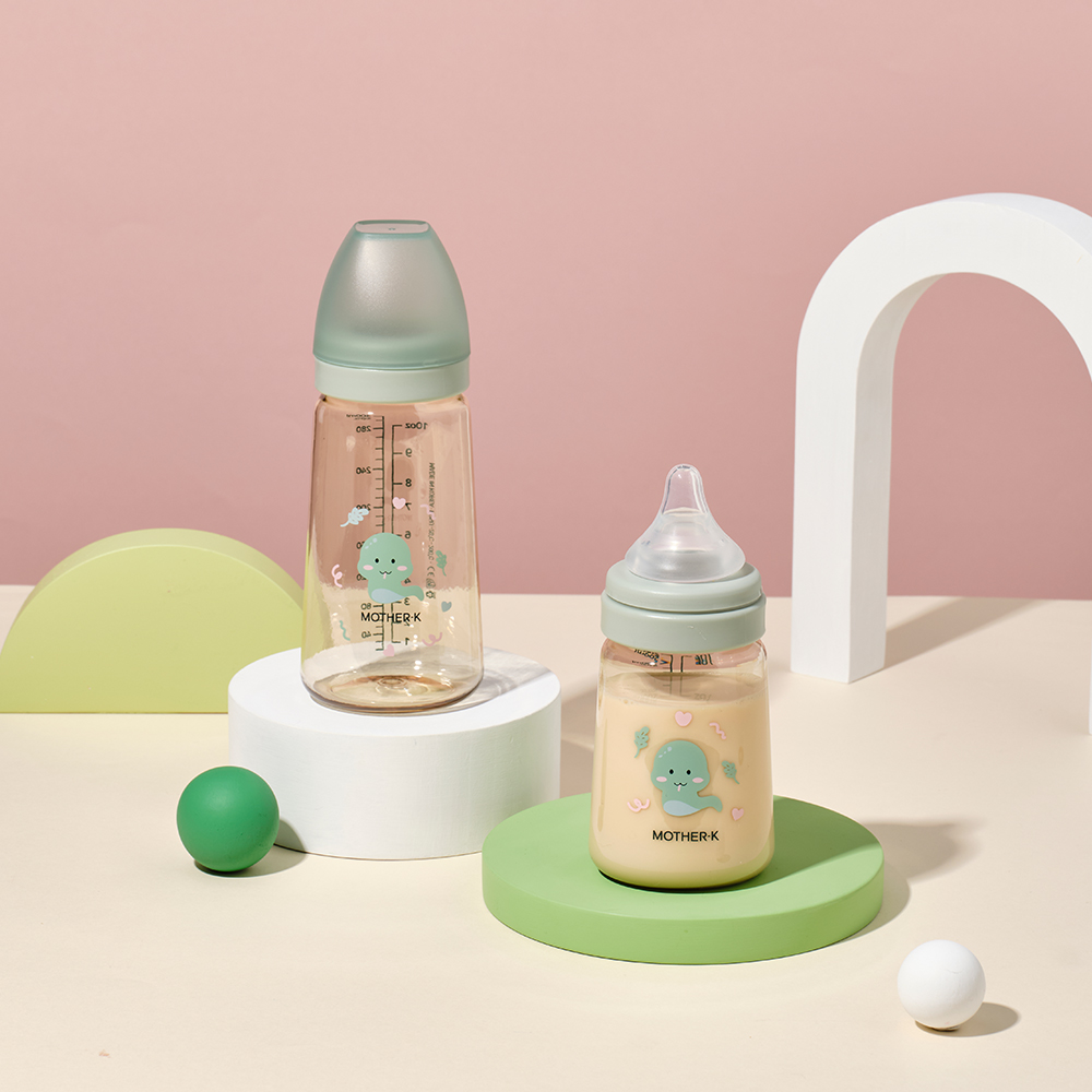 마더케이 신생아 PPSU 베이직젖병 180ml 트윈팩 노꼭지 배앓이방지 - 상세 이미지 2