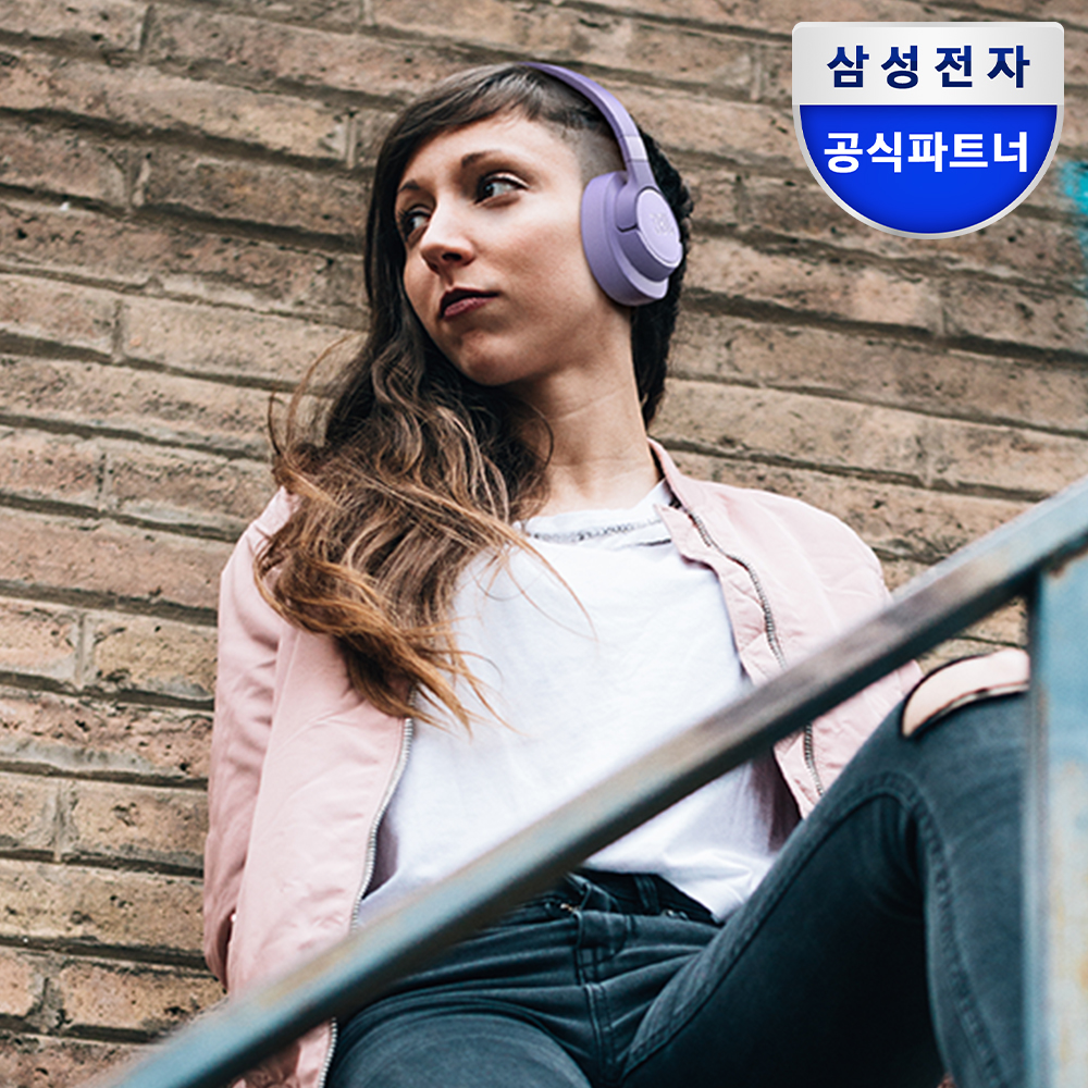 삼성전자 JBL T720BT 블루투스 헤드셋 오버이어 무선 헤드폰 퍼플