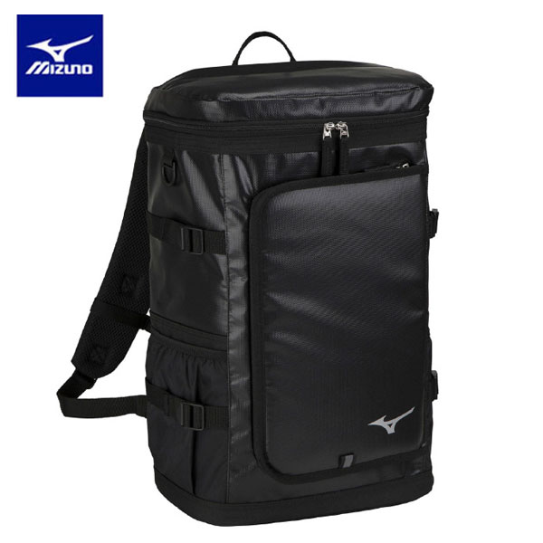 미즈노 MIZUNO 타포린 배낭 스포츠 백팩 가방 30L 노트북 수납 JD3105 블랙 - 메인 이미지