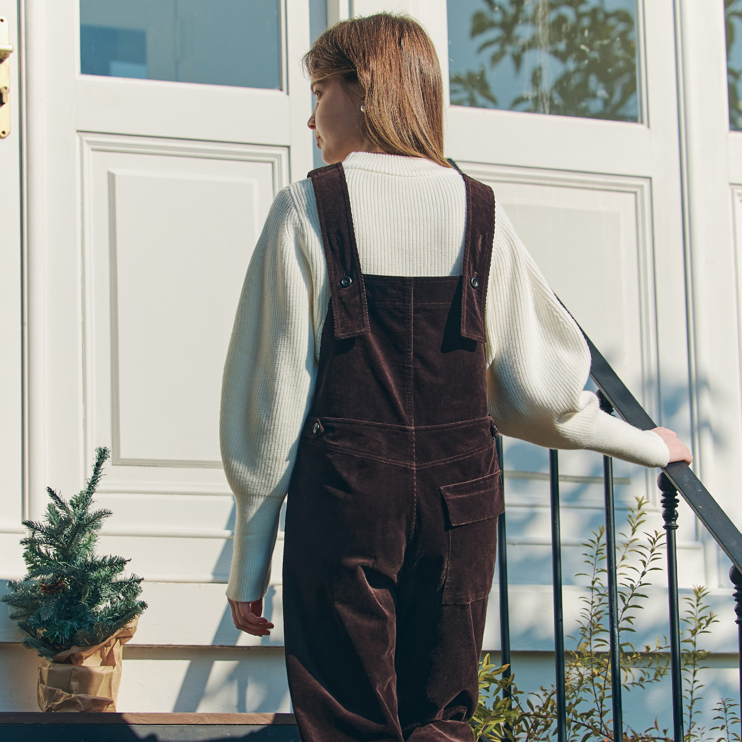 [제로스트릿]코듀로이 오버롤 CORDUROY OVERALL / BROWN - 상세 이미지 3
