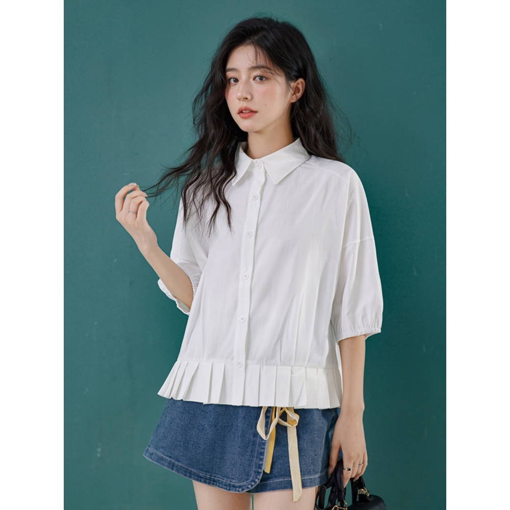 용감무쌍 용수정 47회 이승연 블라우스 셔츠 민경화 퍼프 슬림 의상 옷 패션 - 상세 이미지 3