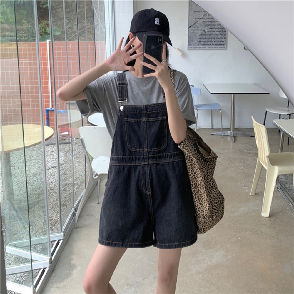 언니네산지직송 1회 안은진 멜빵 반바지 팬츠 데님 캐주얼 의상 옷 패션 - 상세 이미지 3