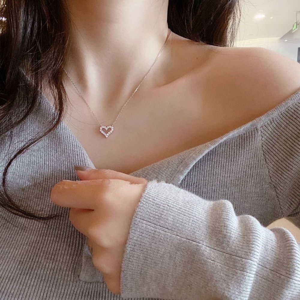 아빠하고 나하고 서효림 목걸이 하트 럭셔리 하이엔드 의상 옷 패션 - 상세 이미지 3