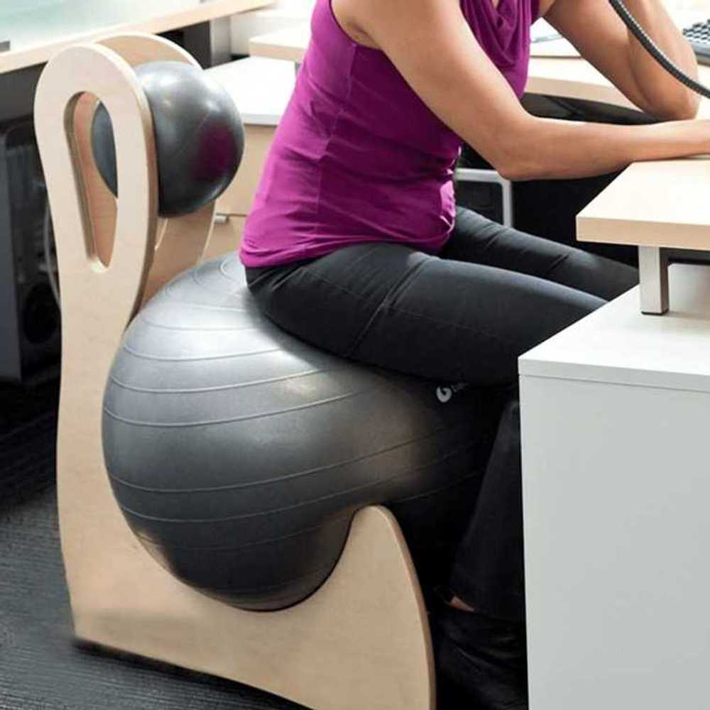 짐볼 의자 밸런스볼 사무실 필라테스 자세교정 홈트 - 상세 이미지 3