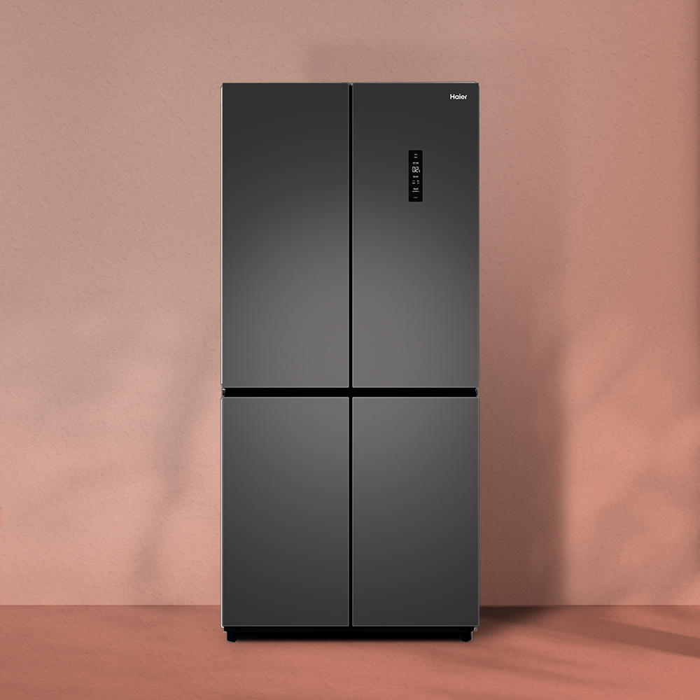 하이얼 인테리어 4도어 양문형 냉장고 HRS445MNG 433L