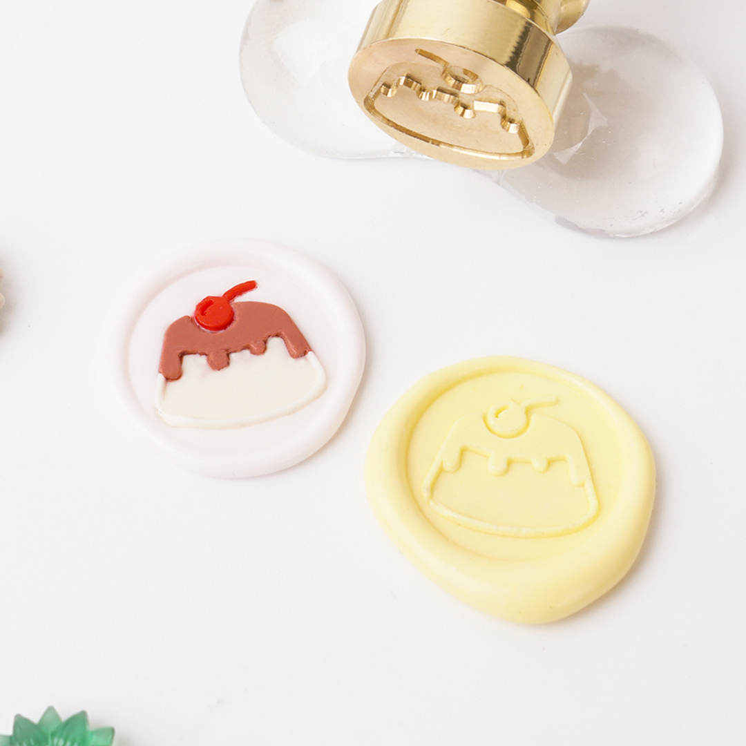 실링왁스 인장 스탬프 미니 2D 1.5cm 헤드 푸딩