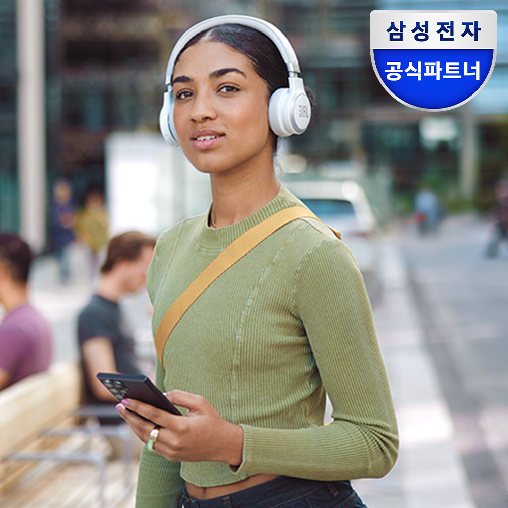 삼성전자 JBL LIVE 670NC 블루투스 헤드폰 무선 온이어 헤드셋 화이트 - 메인 이미지