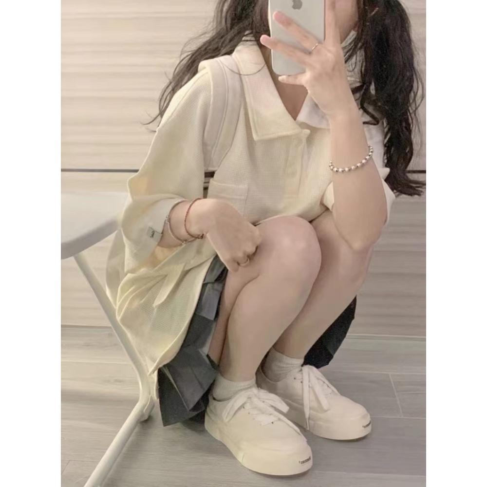 놀아주는 여자 11회 문지인 티셔츠 반팔 구미호 카라넥 데일리 의상 옷 패션 - 상세 이미지 3