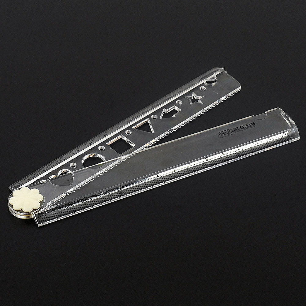 15센티 자 30센티 투명자 아크릴 접이식 15cm 30cm - 상세 이미지 5