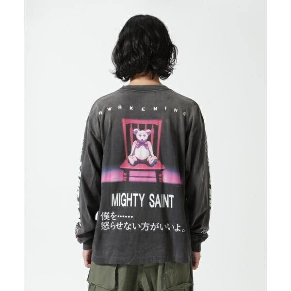 세인트 미카엘 SAINT MICHAEL X PLUTO LS TEE 긴팔 티셔츠 블랙 - 상세 이미지 5
