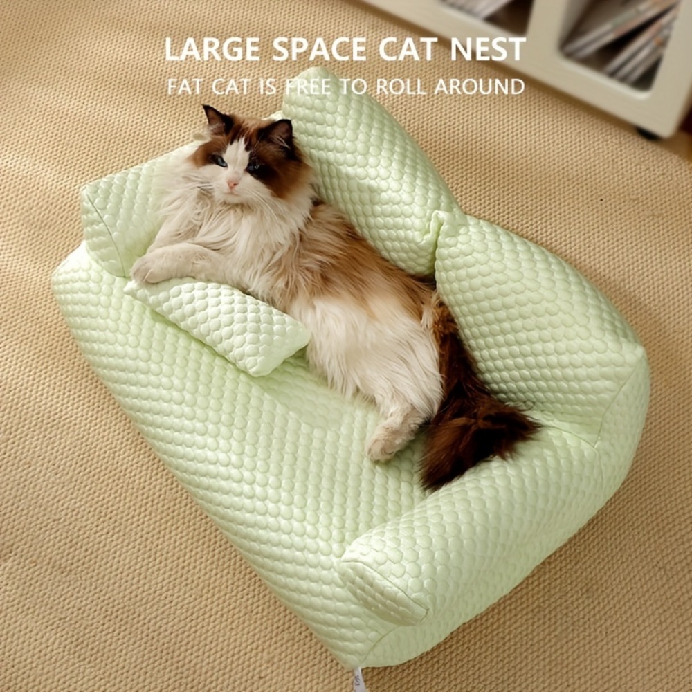 강아지 고양이 소파 사계절 시원한 푹신한 베드 쿨링