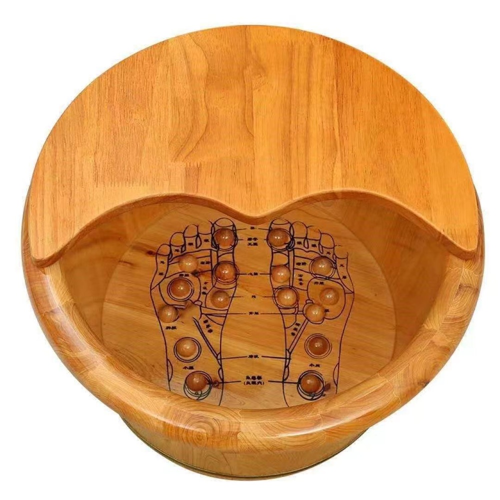 가정용 족욕통 족욕기 족탕기 발 각탕기 대야 히노끼 삼나무 소형 1인용 B 20x36cm - 상세 이미지 5
