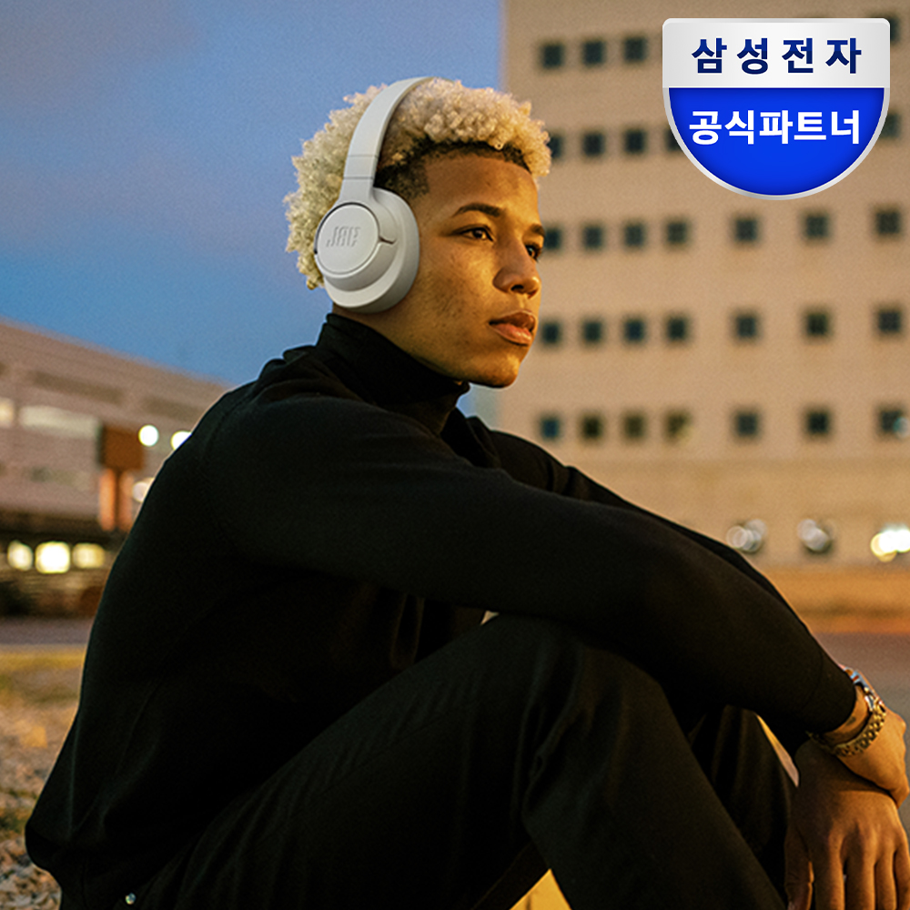 삼성전자 JBL T720BT 블루투스 헤드셋 오버이어 무선 헤드폰 화이트