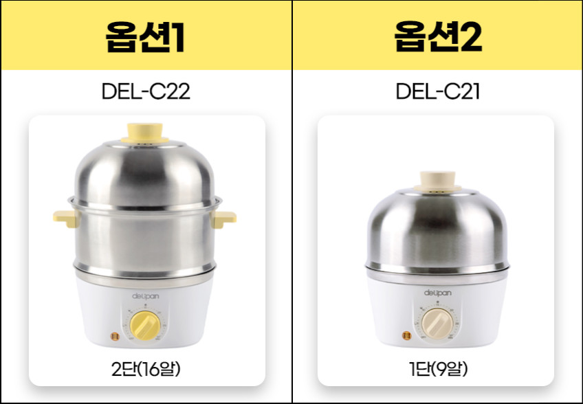 델리팬 올스텐 2단 계란찜기 멀티 쿠커 DEL-C22 (리뉴얼) 호빵 고구마 옥수수 판매처 상세 정보 이미지 2