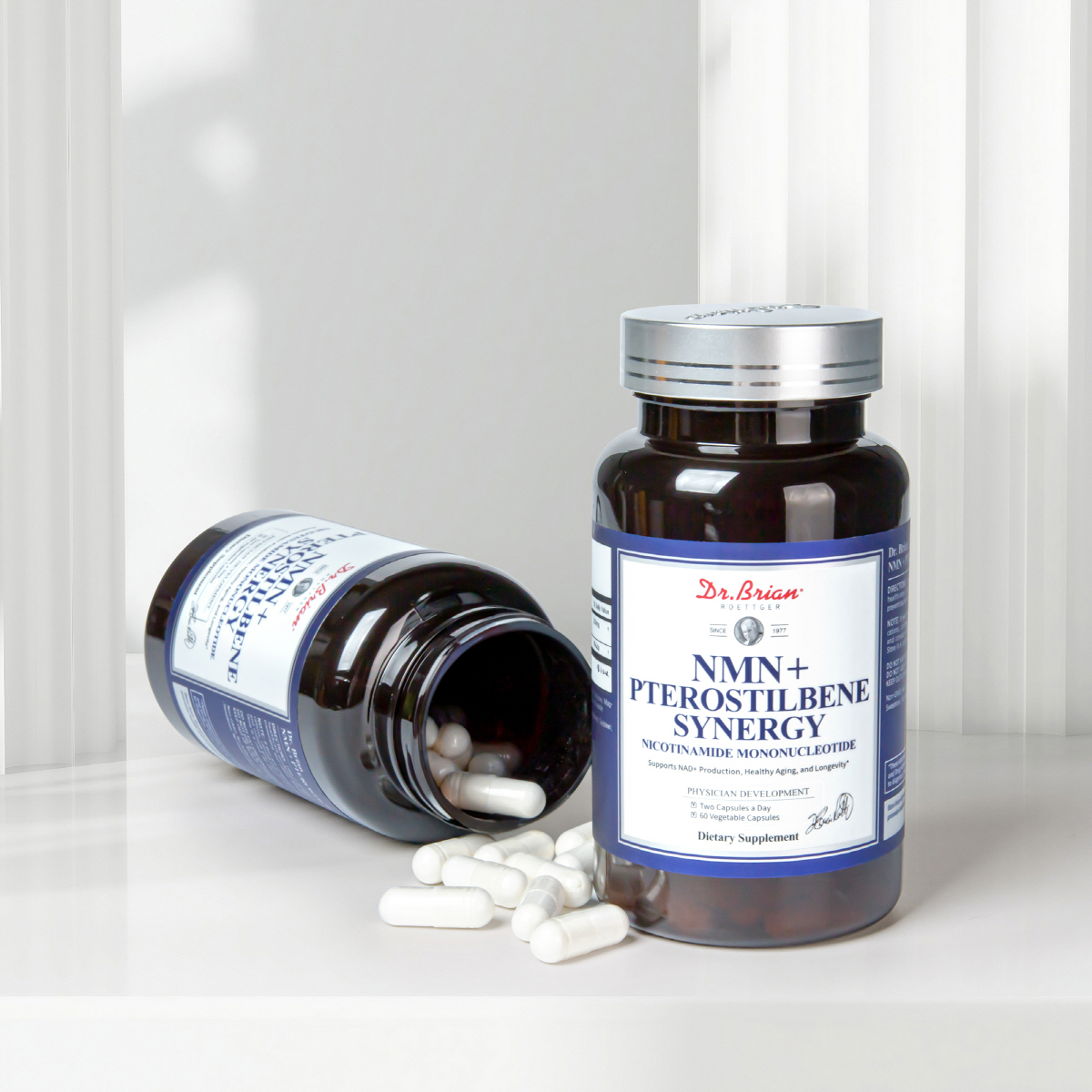 닥터브라이언 NMN 프테로스틸벤 고순도99.9 엔엠엔 500mg 시너지 60캡슐, 1개 이미지 2