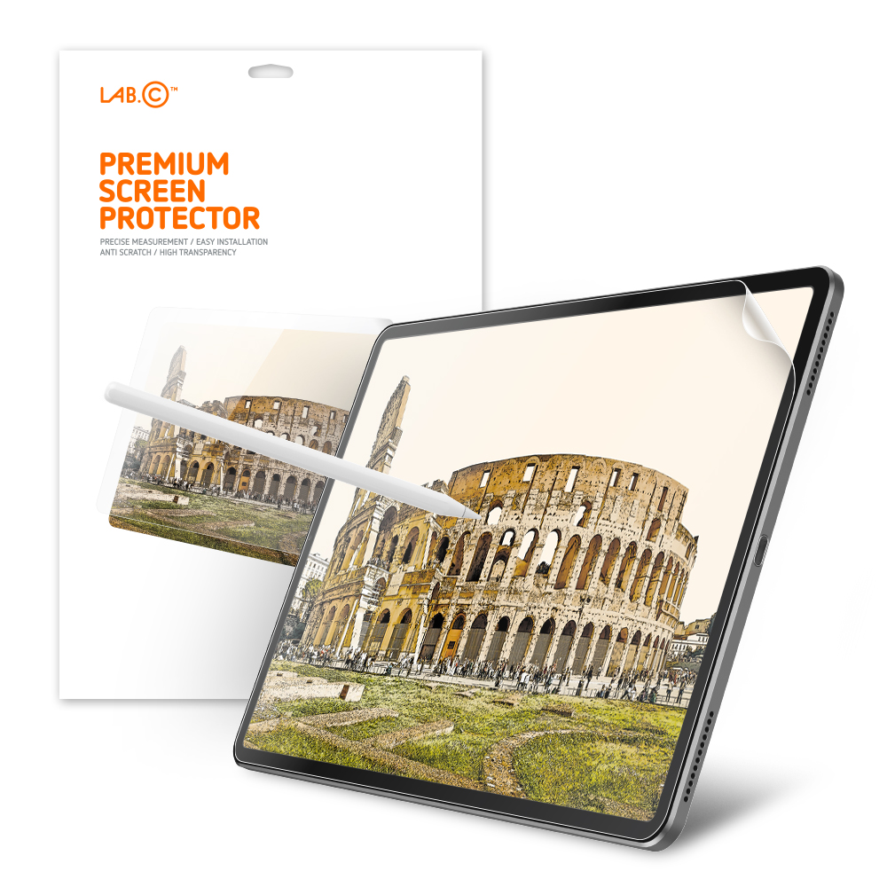 랩씨 종이필름 종이질감 지문방지 저반사 액정보호필름 (오리지널 버전) 아이패드 에어 33cm(13인치) M2 6세대, 1매입