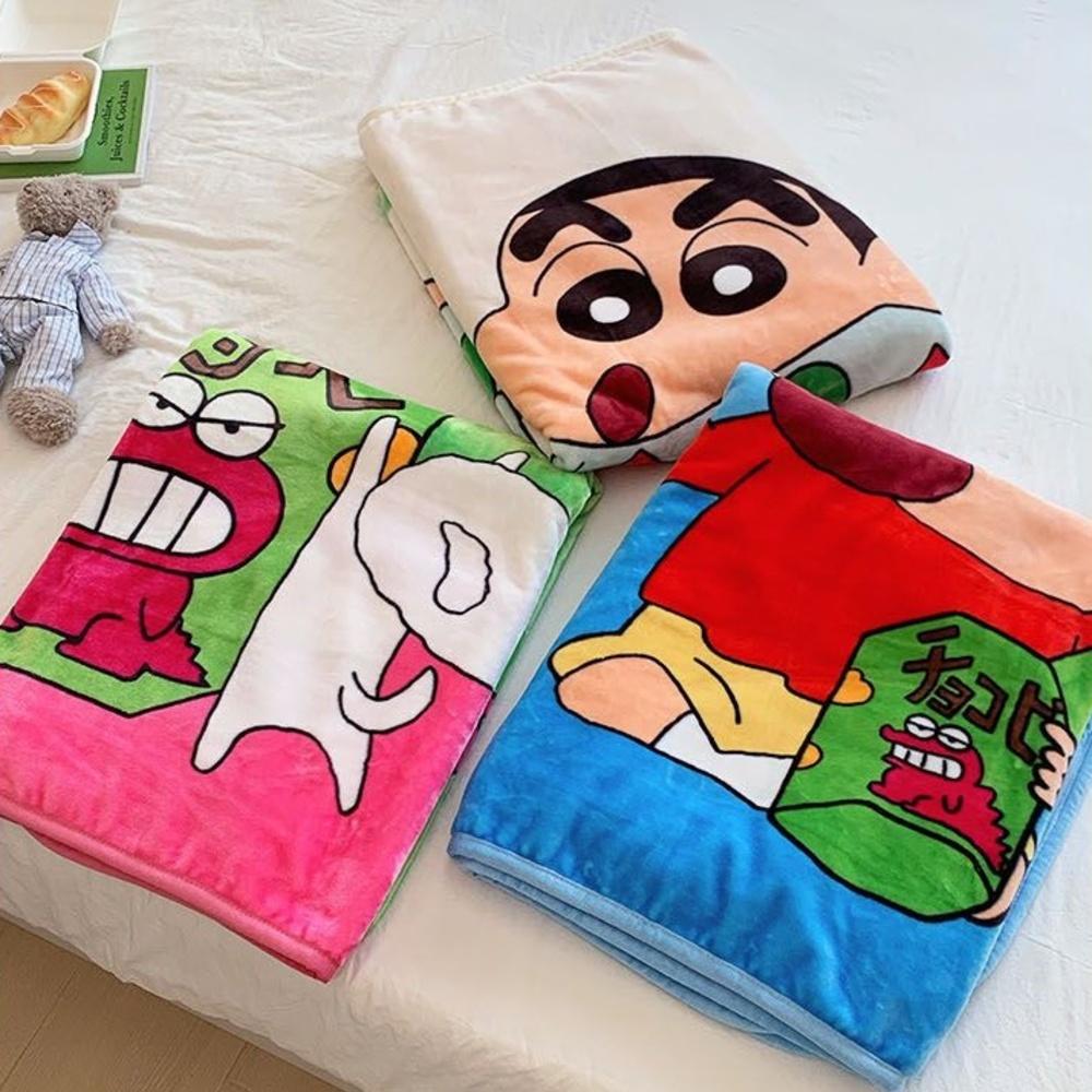 짱구는 못말려 담요 귀여운 짱구 캐릭터 캠핑 극세사 블랑켓 쇼파 블랭킷