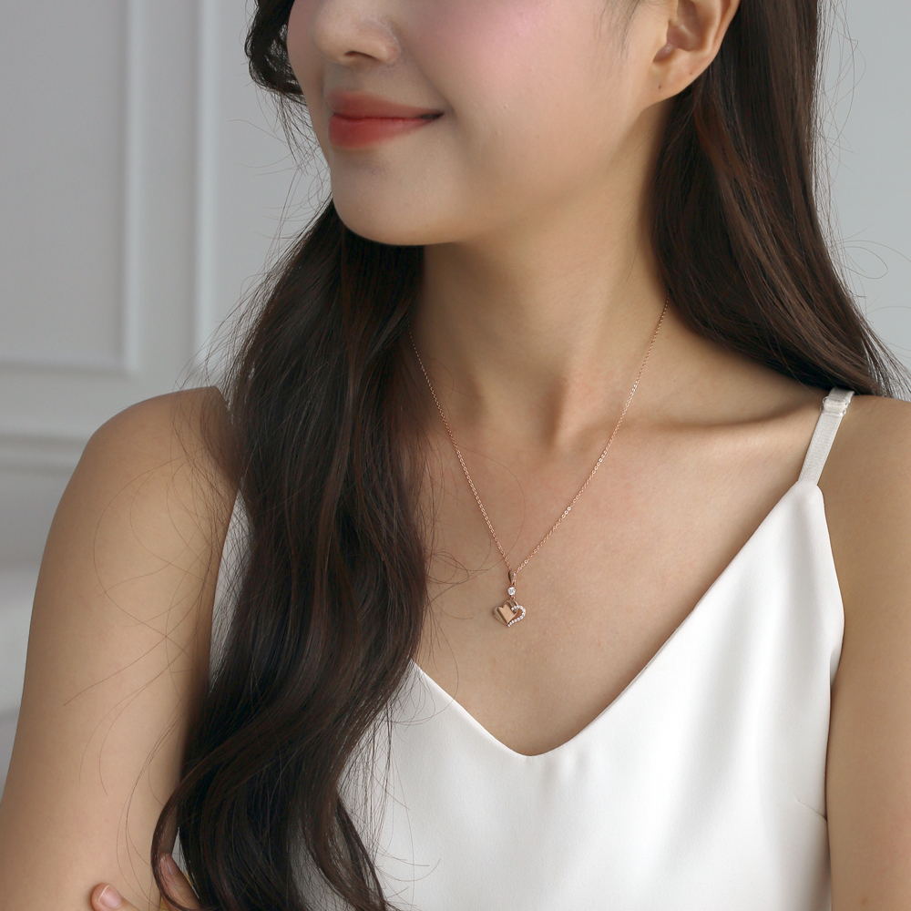 14K 목걸이 로엔하트 20대 여자친구 생일 선물 노블라티오 이미지 4