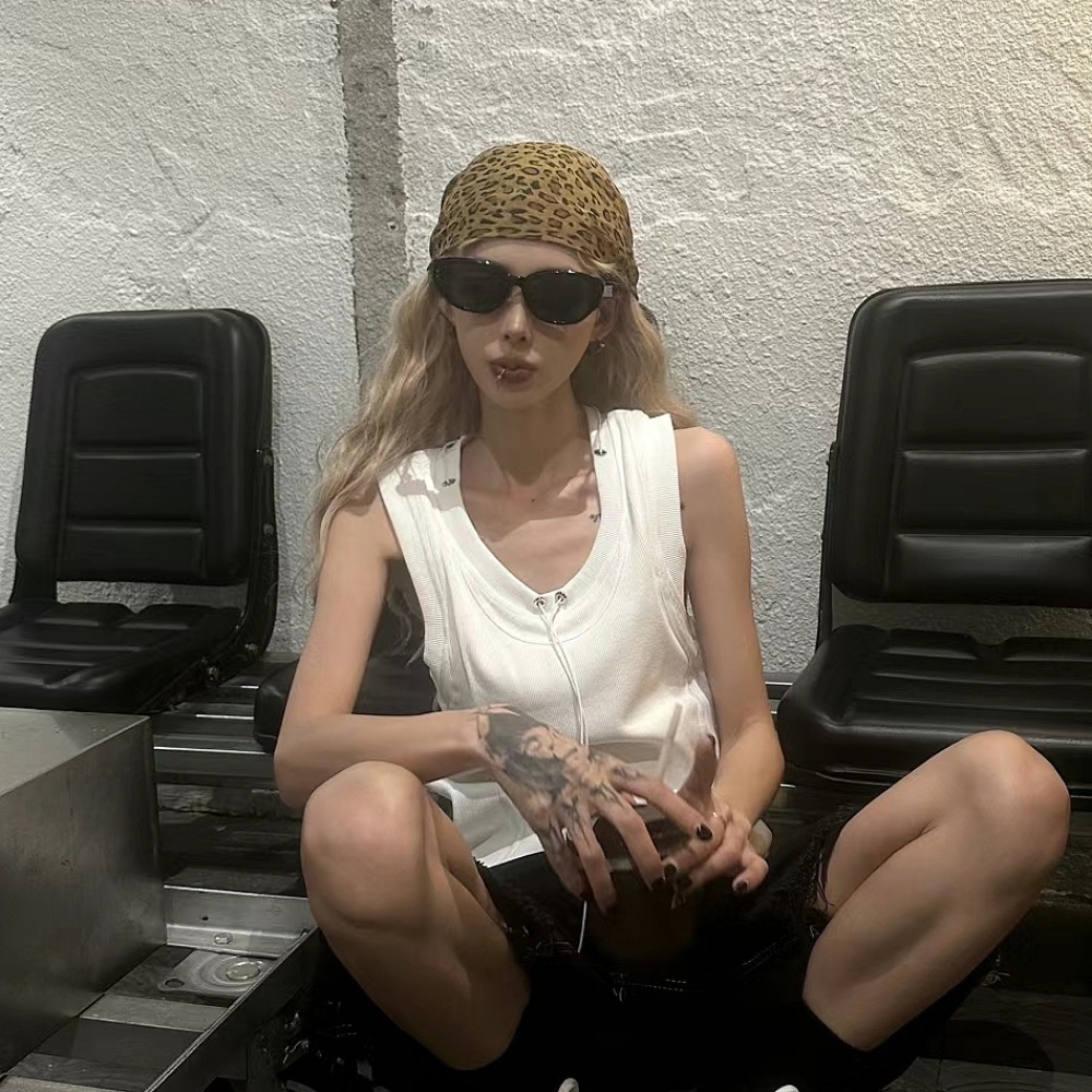레오파드 두건 여성 반다나 예쁜 쿨 스카프 - 상세 이미지 3