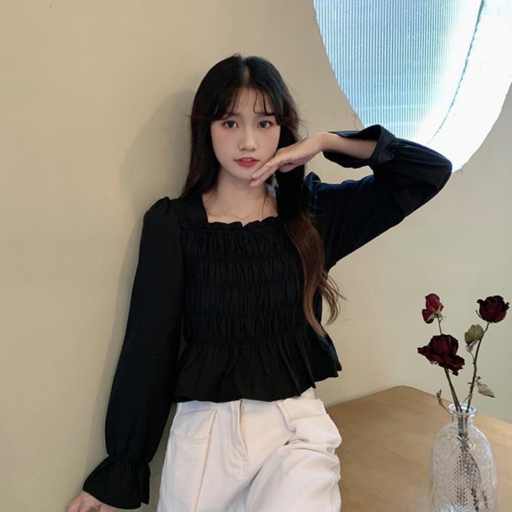 전참시 307회 트리플에스 S7 김나경 블라우스 셔츠 스퀘어넥 셔링 의상 옷 패션 - 상세 이미지 2