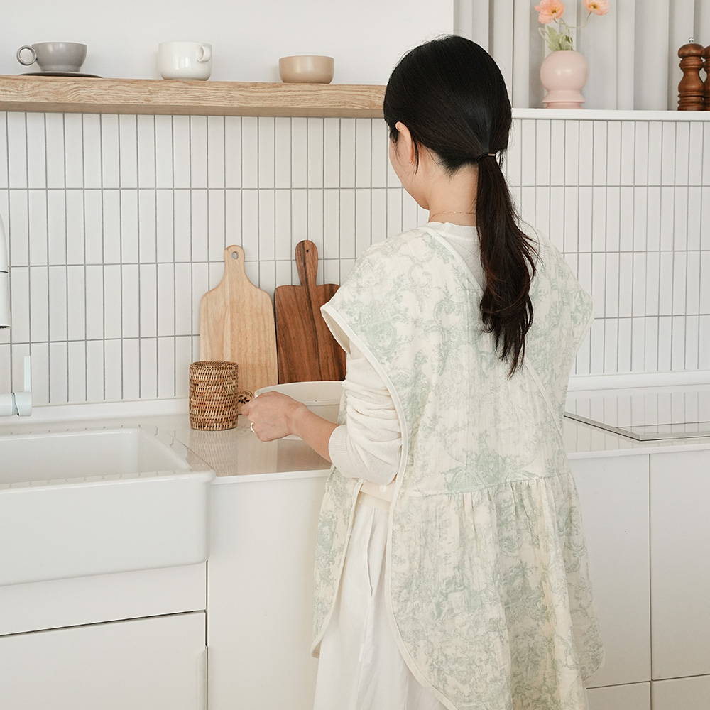 이몽 뜨왈드주이 엄마 턱받이 앞치마 수유가리개 침받이 이유식 아기 트림패드