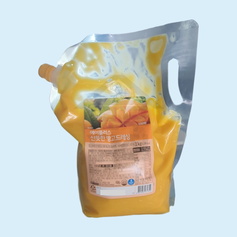 대상 에이플러스 산뜻한 망고드레싱 2kg 샐러드소스 대용량 - 상품 이미지