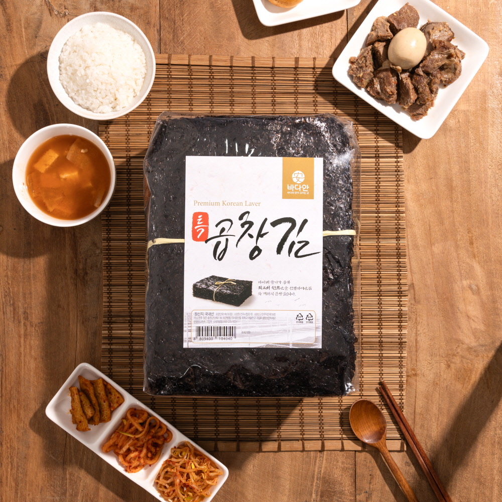 바다안 곱창김 김밥 재래 파래 구운 김 25/50/100장 완도 신안 해남 진도 - 상세 이미지 4