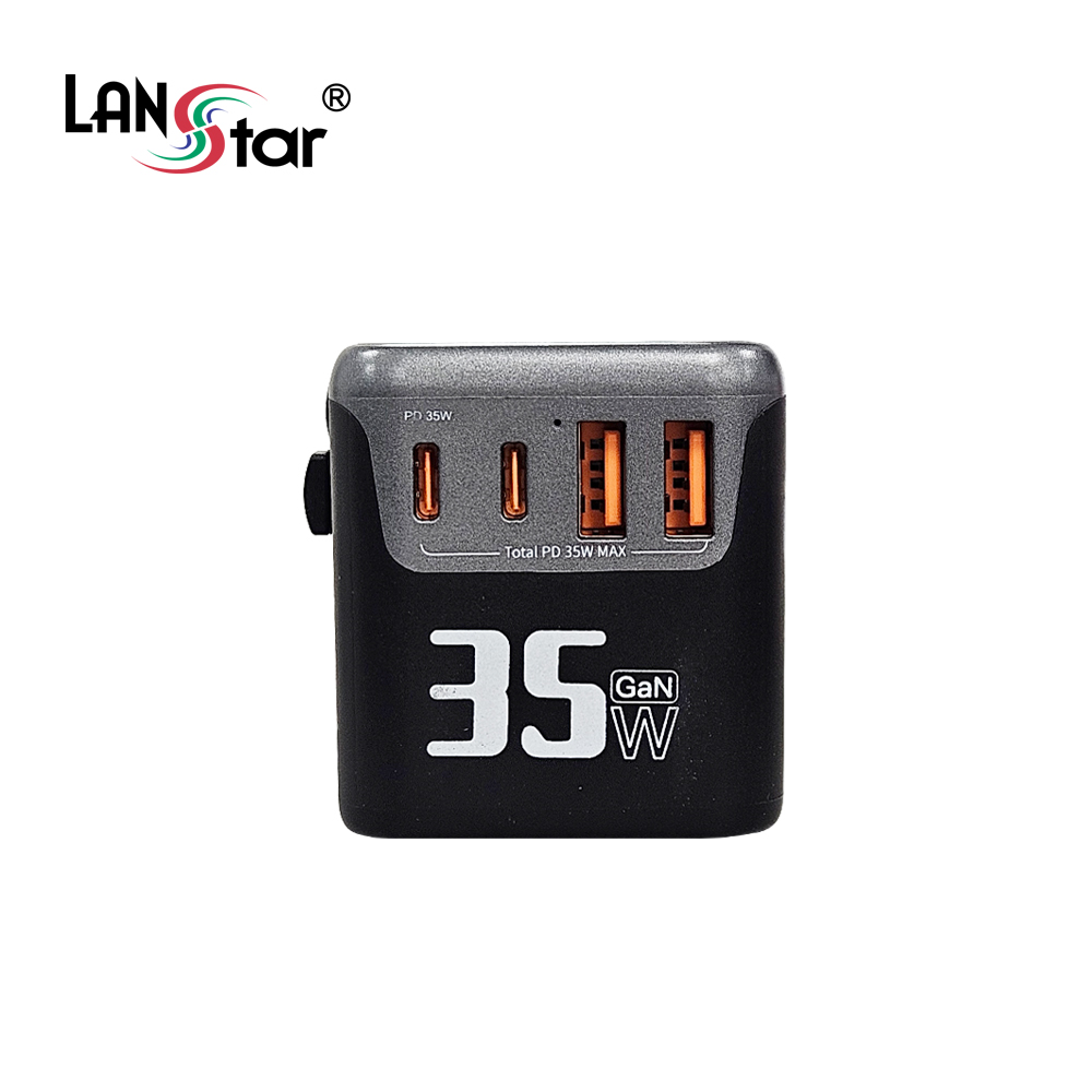 여행용 멀티어댑터 일본 유럽 해외 멀티탭 35W 돼지코 고속 충전기 (LS-TA35) - 상세 이미지 4