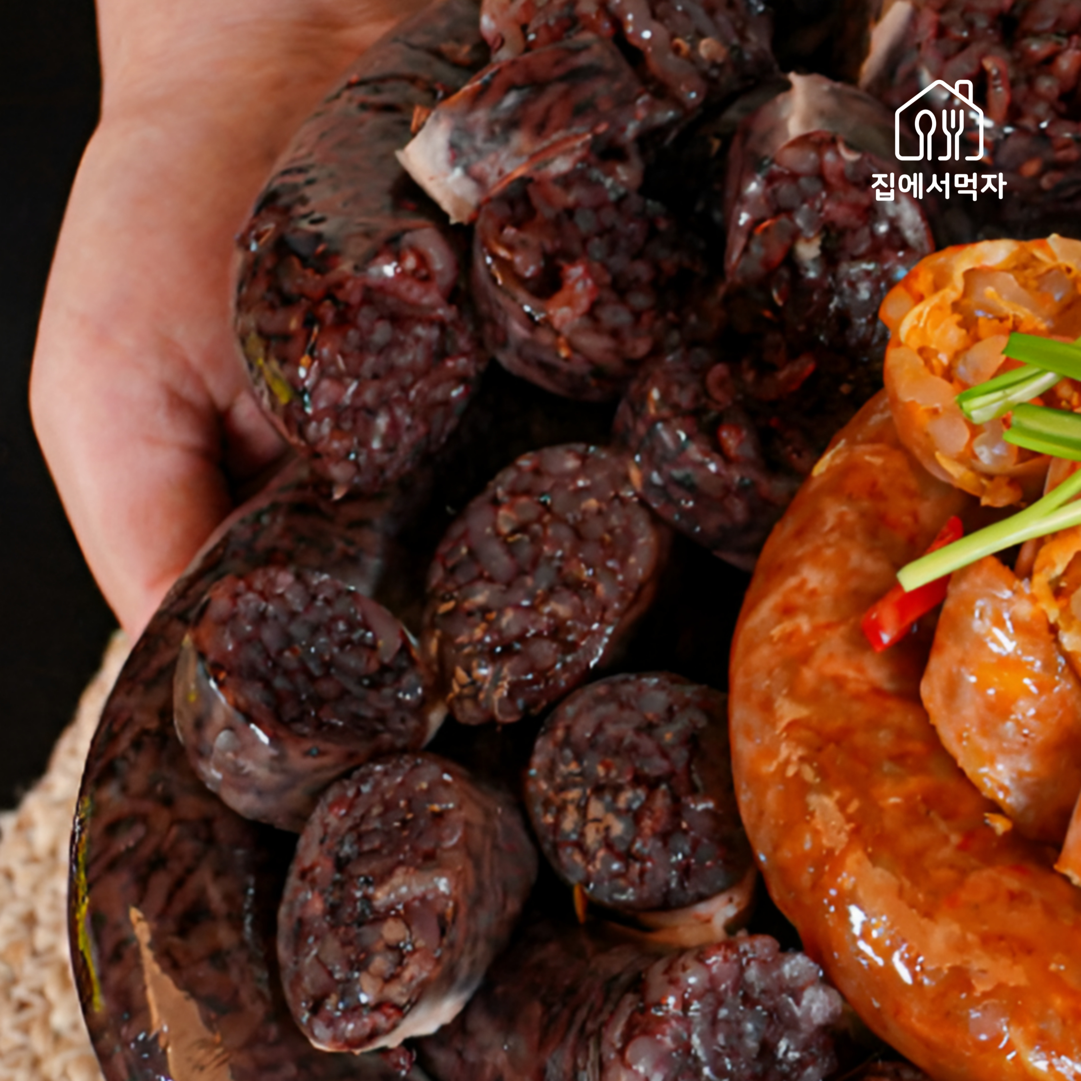 찰 순대 옛날 토종 백 김치 누드 땡초 모듬 순대 400g 상품 이미지