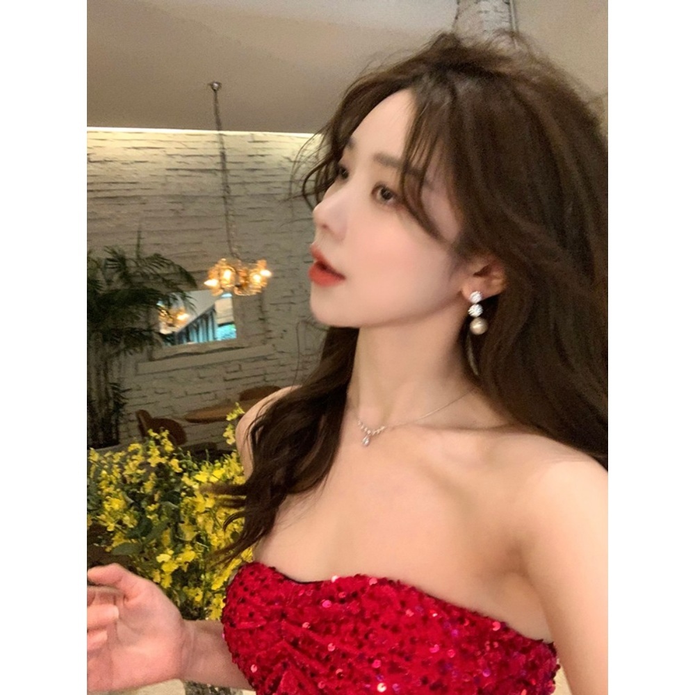 용감무쌍 용수정 47회 이승연 귀걸이 진주 민경화 우아한 큐빅 의상 옷 패션 - 상세 이미지 4
