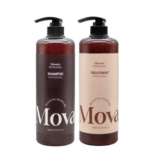 모바타 프로페셔널 약산성 미용실 샴푸&트리트먼트 1000ml 세트 구성선... 솔직 후기 | 피부 타입별 분석 - 상품 이미지 1