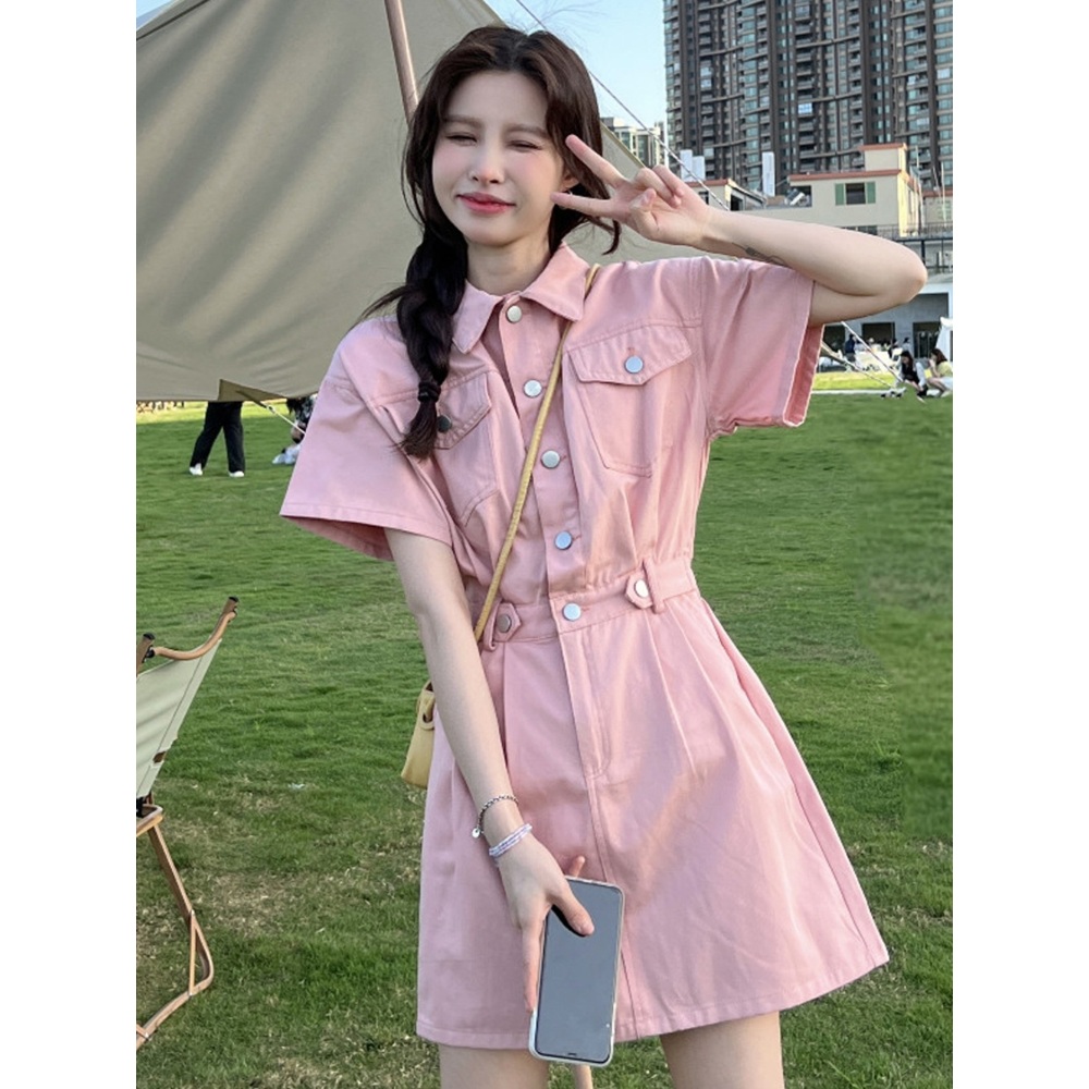이제 혼자다 1회 조윤희 원피스 반팔 캐주얼 데님 의상 옷 패션 - 상세 이미지 3