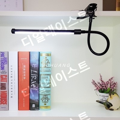 탁상 램프 LED 스탠드 클립 집게형 책상 업소용 학습용 인테리어 용품 - 상세 이미지 2