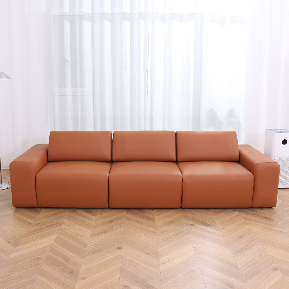 모던홈즈 천연소가죽 리프트업 스윙 모듈 소파