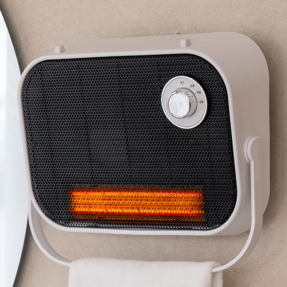 욕실온풍기 화장실 벽걸이 PTC히터 가정용 미니온풍기 욕실난방기