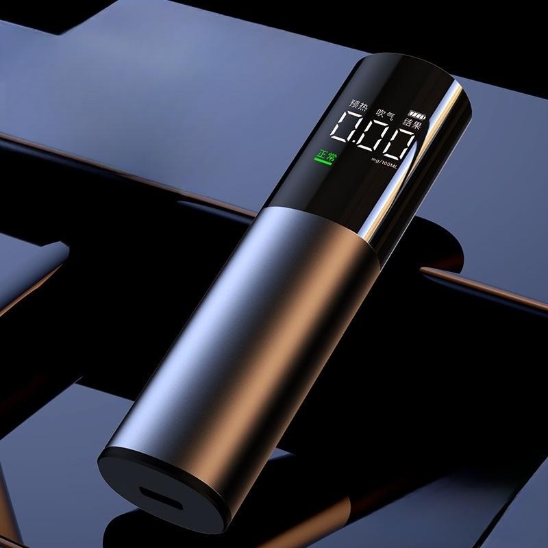 알코올 측정기 테스터 감지기 usb 충전식 음주 호흡형 디지털 가정용 휴대용 영어 버전 - 상품 이미지